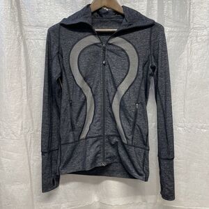 Lululemon Define Jacket Full Zip Thumbholes Athletic Gray Womens